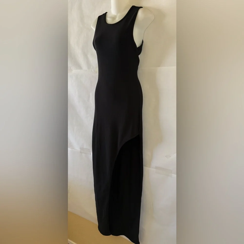 Superdown Sherry Ribbed Cutout Maxi Dress Size S Revolve Black Bodycon Event - Picture 2 of 15